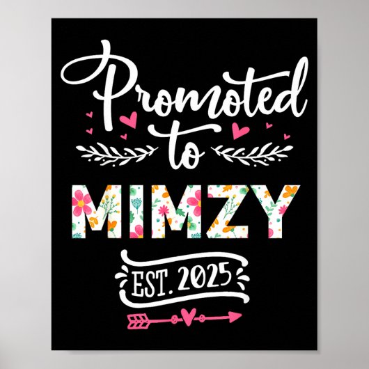 Promoted To Mimzy 2025 Cute Pregnancy Announcement ポスター (正面)