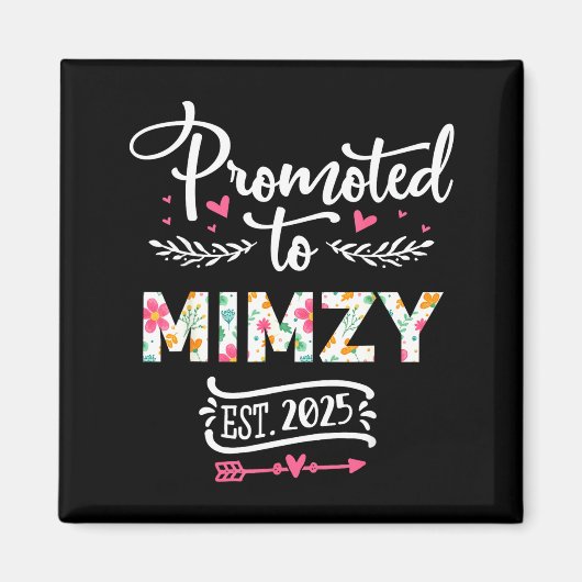 Promoted To Mimzy 2025 Cute Pregnancy Announcement マグネット (正面)