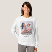 promoted to Mom est.2023  Photo art Tシャツ (正面フル)