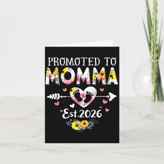 Promoted To Momma 2026 First Time New Grandma Preg カード (正面)