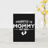 Promoted To Mommy 2025 Baby &amp; Mommy Funny For  カード (黄色い花)