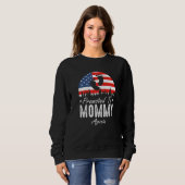 Promoted To Mommy Again 2024 US Flag Father's Day  スウェットシャツ (正面フル)