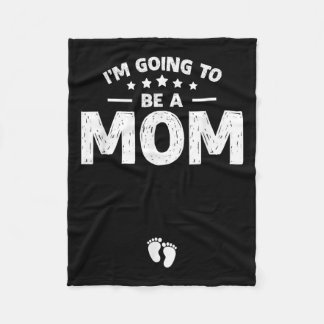 Promoted To Mommy Baby Announcement Im Going To Be フリースブランケット