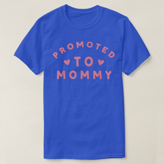 Promoted To Mommy Future Mom Pregnancy Reveal Preg Tシャツ (デザイン正面)