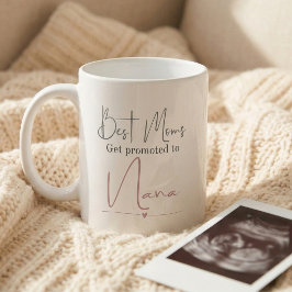Promoted to Nana Gift Pregnancy Announcement コーヒーマグカップ