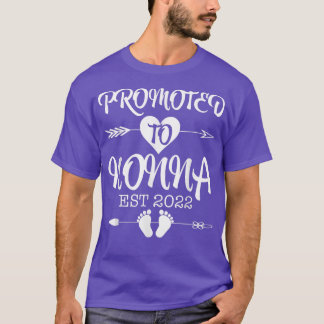 Promoted To Nonna EST 2022 Pregnancy Reveal Tシャツ