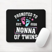 Promoted To Nonna Est 2026 Of Twins Gender Reveal マウスパッド (マウス)