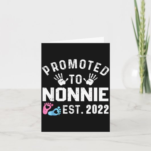 Promoted To Nonnie Est 2022 Funny New Nonnie  カード (正面)