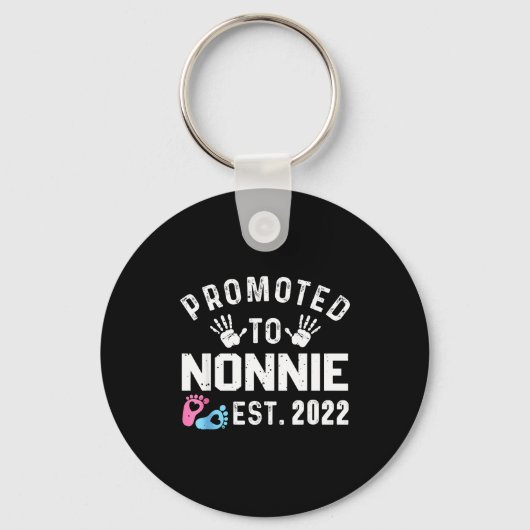 Promoted To Nonnie Est 2022 Funny New Nonnie  キーホルダー (正面)