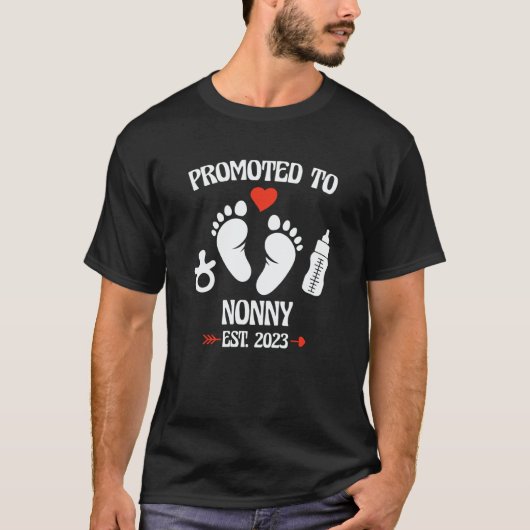 Promoted To Nonny 2023 First Time New Grandma Preg Tシャツ (正面)