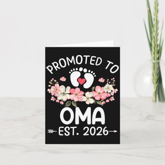 Promoted To Oma 2026 First Time Floral New Oma  カード (正面)