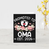 Promoted To Oma 2026 First Time Floral New Oma  カード (黄色い花)