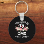 Promoted To Oma 2026 First Time Floral New Oma  キーホルダー (正面)