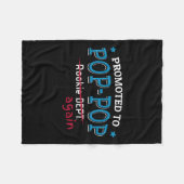 Promoted To P-p Again Shirt. Grandpa P P Funny  フリースブランケット (正面(横))