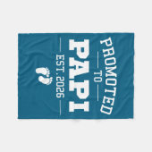 Promoted To Pa Est 2026 Pregnancy Announcement  フリースブランケット (正面(横))