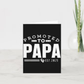 Promoted To Papa 2025 New 1st First Time Papa Dad  カード (正面)