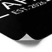 Promoted To Papa Est 2026 Baby Announcement Cket ポスター (角)