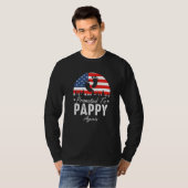 Promoted To Pappy Again 2024 US Flag Father's Day  Tシャツ (正面フル)