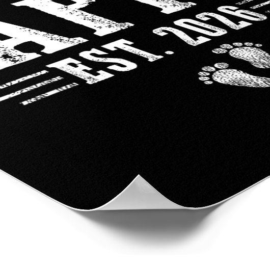 Promoted To Pappy Est.2026 Father's Day First Time ポスター (角)