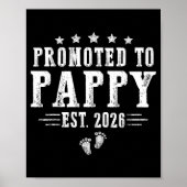 Promoted To Pappy Est.2026 Father's Day First Time ポスター (正面)
