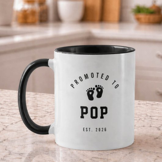 Promoted to Pop Mug New Grandpa Gift マグカップ