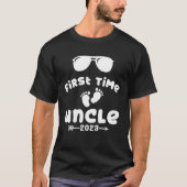 Promoted To Uncle 2023 First Time Uncle 2023 Tシャツ (正面)