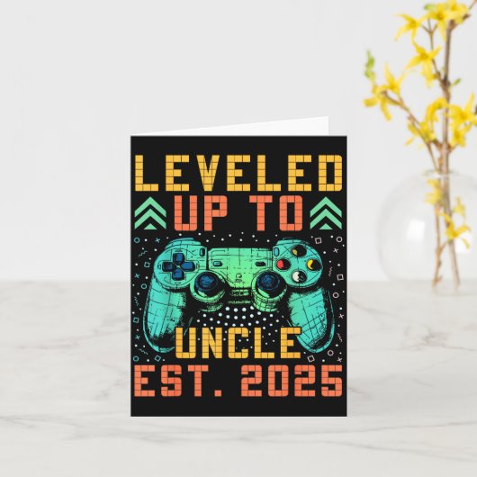 Promoted To Uncle 2025 Leveled Up To Uncle Est 202 カード (黄色い花)