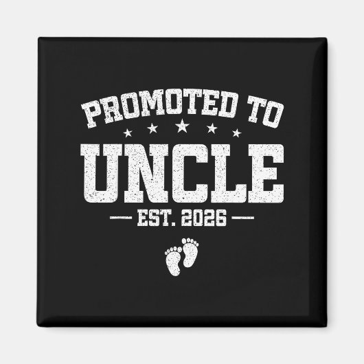 Promoted To Uncle 2026 Soon To Be Uncle Fathers Da マグネット (正面)