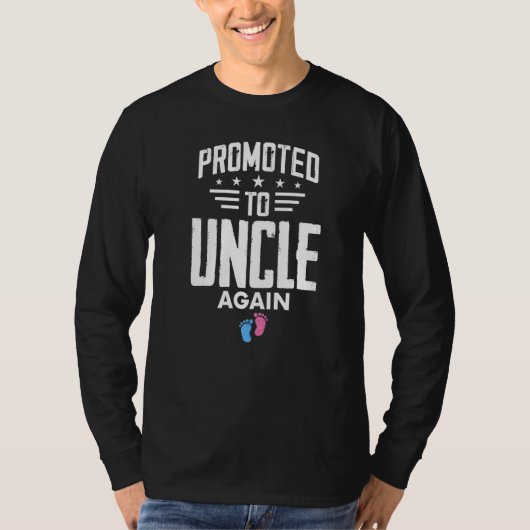 Promoted To Uncle Again Pregnancy Reveal Pink Or B Tシャツ (正面)