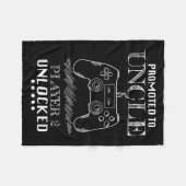 Promoted To Uncle Player 2 Unlock Shirt New Uncle  フリースブランケット (正面(横))