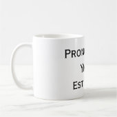 Promoted To Yiayia Black & Blue Mug コーヒーマグカップ (左)