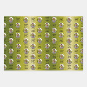Promotion Congratulations Custom Message Gift ラッピングペーパーシート (正面3)