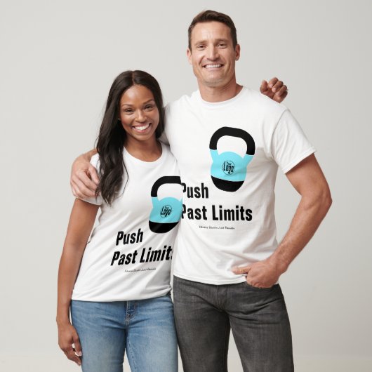 Promotional Athlete Kettlebell Push Past Limits Tシャツ (ユニセックス)