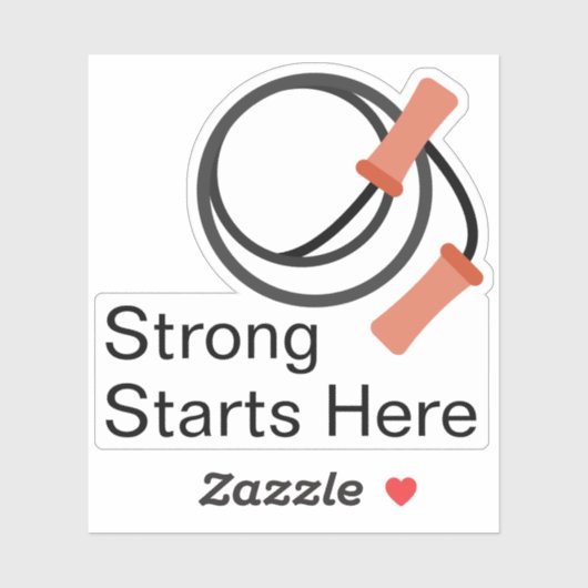 Promotional Beginner Fitness - Strong Starts Here シール (シート)