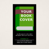Promotional Book Cover Author Business Card (正面)