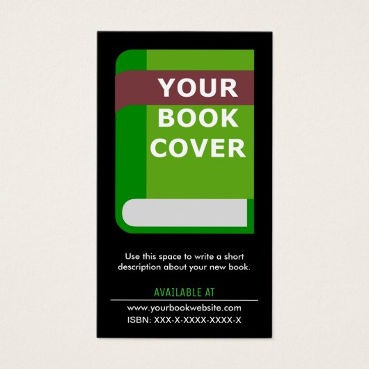 Promotional Book Cover Author Business Card (正面)