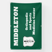 Promotional Business Banner with Logo 横断幕 (縦)