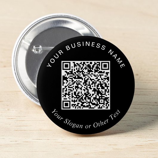 Promotional Business QR Code Black Pin 缶バッジ