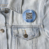 Promotional Business QR Code Blue Pin 缶バッジ (インサイチュ)