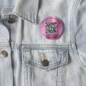 Promotional Business QR Code PInk Pin 缶バッジ (インサイチュ)