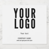 Promotional Business White Custom Logo スパークリングワインラベル (シングルラベル)