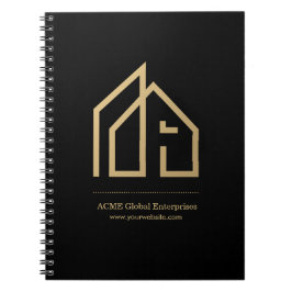 Promotional Item Modern Real Estate Custom Logo ノートブック