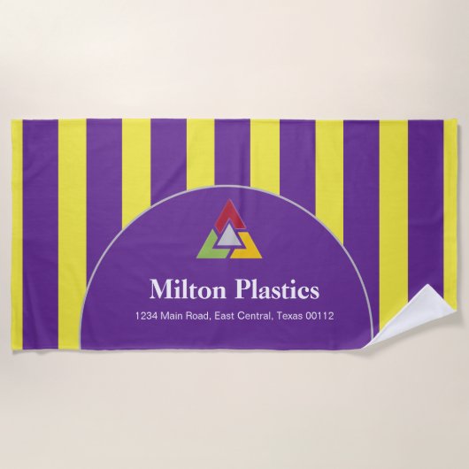 Promotional Logo Beach Towel ビーチタオル (正面)