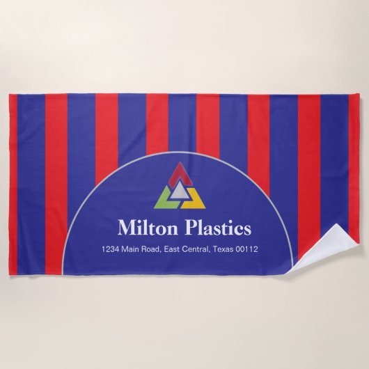 Promotional Logo Beach Towel ビーチタオル (正面)