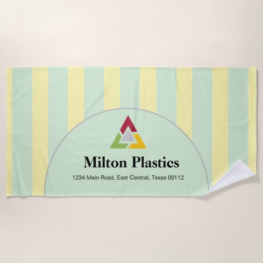 Promotional Logo Beach Towel ビーチタオル (正面)