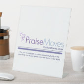 Promotional option for your PraiseMoves classes 台座サイン (インサイチュ)