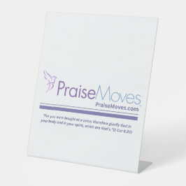 Promotional option for your PraiseMoves classes 台座サイン