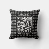 Promotional QR code (editable) plus Logo Pattern クッション (裏面)