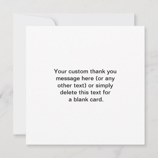 Promotional QR code (editable) plus Logo Pattern サンキューカード (裏面)