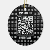 Promotional QR code (editable) plus Logo Pattern セラミックオーナメント (左)